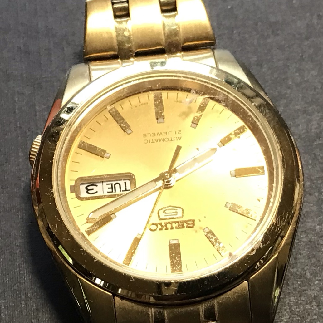 Vintage Gold Plate Seiko Automatic watch. | Old Sunken Vessel